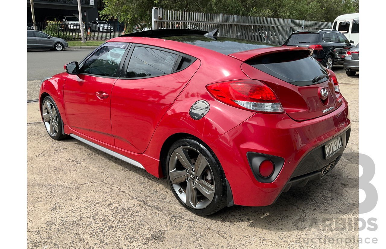 1/2014 Hyundai Veloster SR Turbo FS MY13 3d Coupe Veloster Red Turbo 1.6L