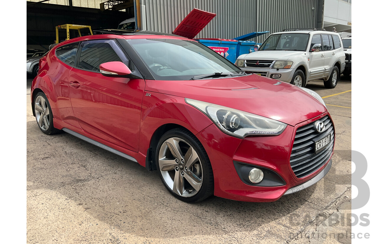 1/2014 Hyundai Veloster SR Turbo FS MY13 3d Coupe Veloster Red Turbo 1.6L