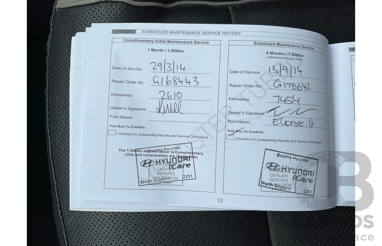 1/2014 Hyundai Veloster SR Turbo FS MY13 3d Coupe Veloster Red Turbo 1.6L