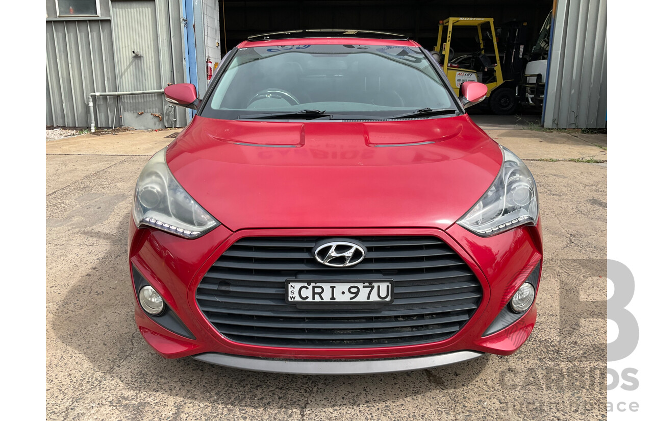 1/2014 Hyundai Veloster SR Turbo FS MY13 3d Coupe Veloster Red Turbo 1.6L