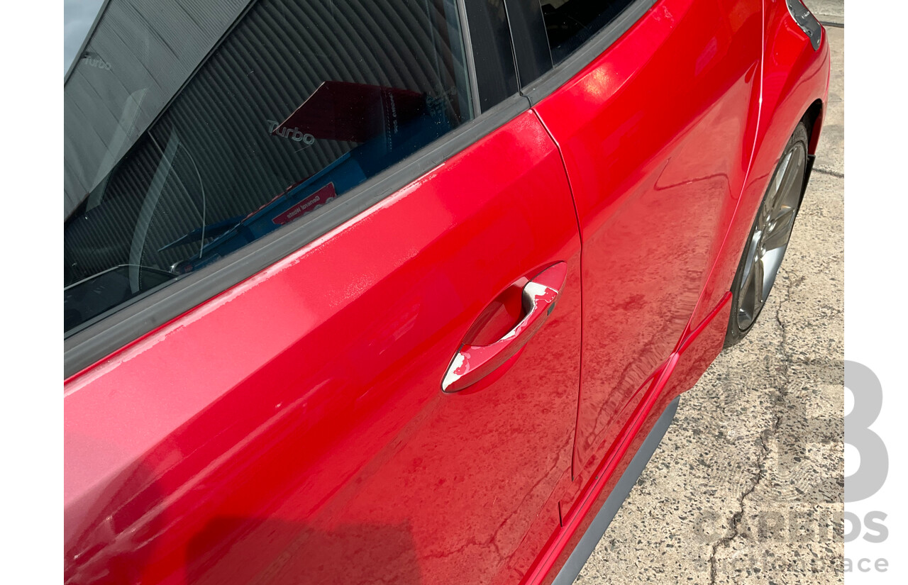 1/2014 Hyundai Veloster SR Turbo FS MY13 3d Coupe Veloster Red Turbo 1.6L