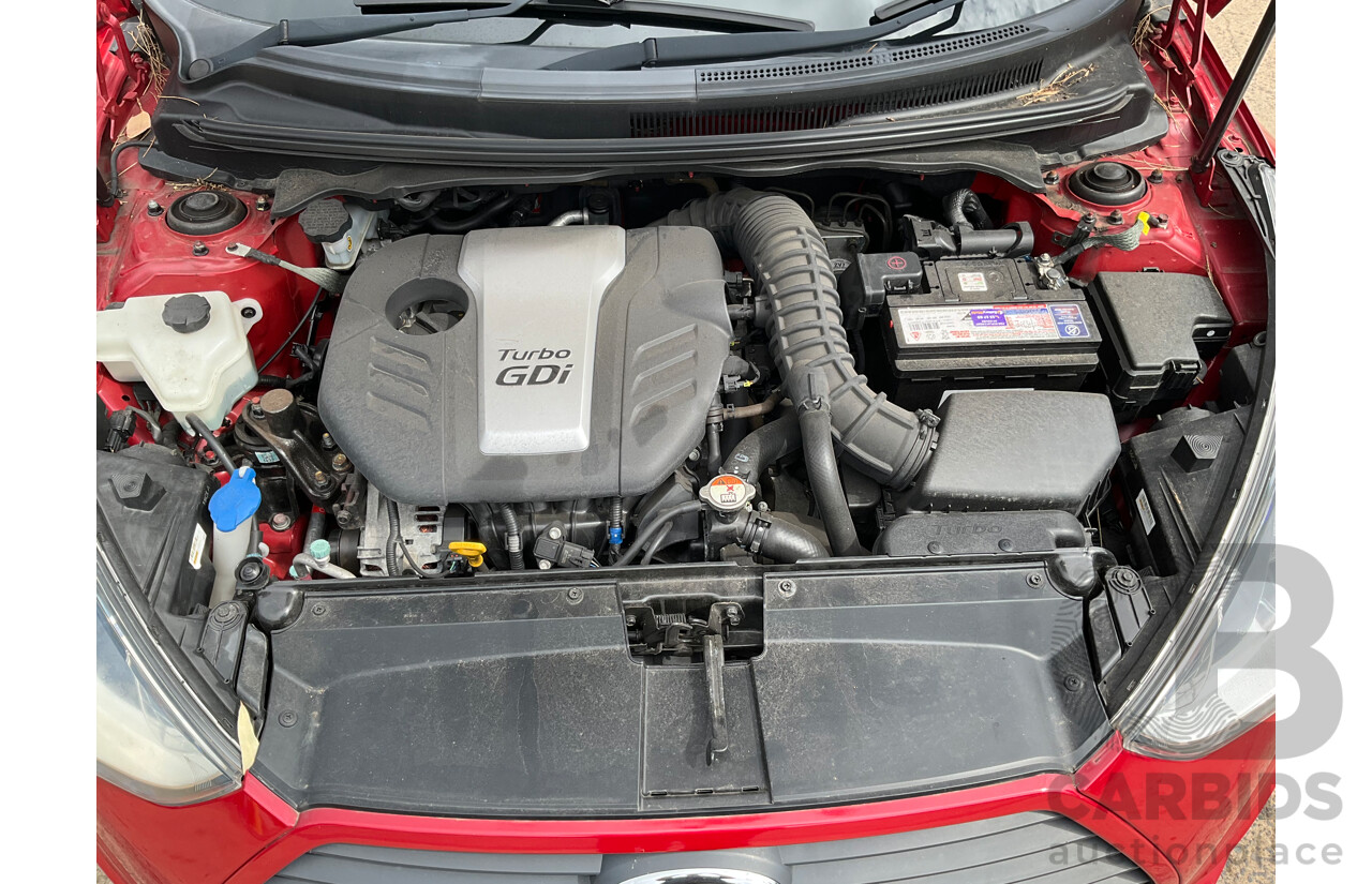 1/2014 Hyundai Veloster SR Turbo FS MY13 3d Coupe Veloster Red Turbo 1.6L