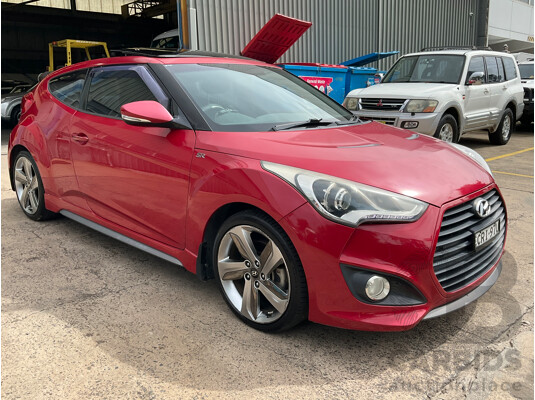 1/2014 Hyundai Veloster SR Turbo FS MY13 3d Coupe Veloster Red Turbo 1.6L