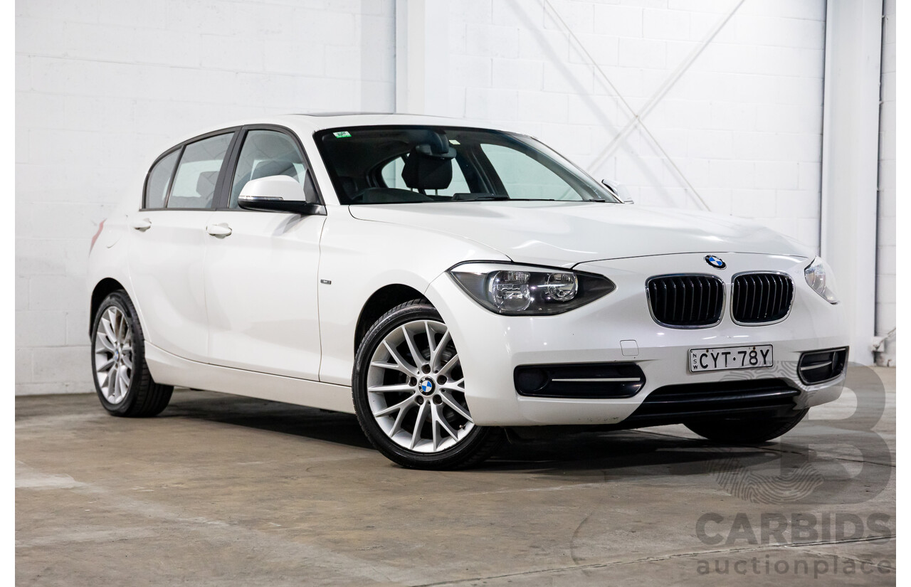 02/2015 BMW 116i Sport (RWD) F20 MY15 5d Hatchback Mineral White Metallic Turbo 1.6L