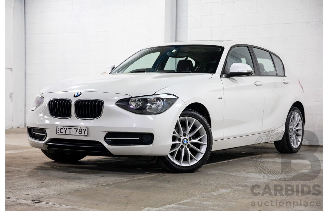 02/2015 BMW 116i Sport (RWD) F20 MY15 5d Hatchback Mineral White Metallic Turbo 1.6L