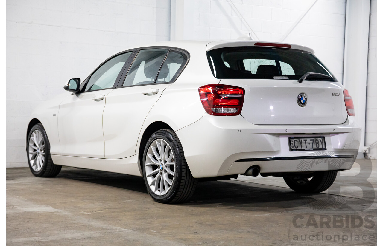 02/2015 BMW 116i Sport (RWD) F20 MY15 5d Hatchback Mineral White Metallic Turbo 1.6L