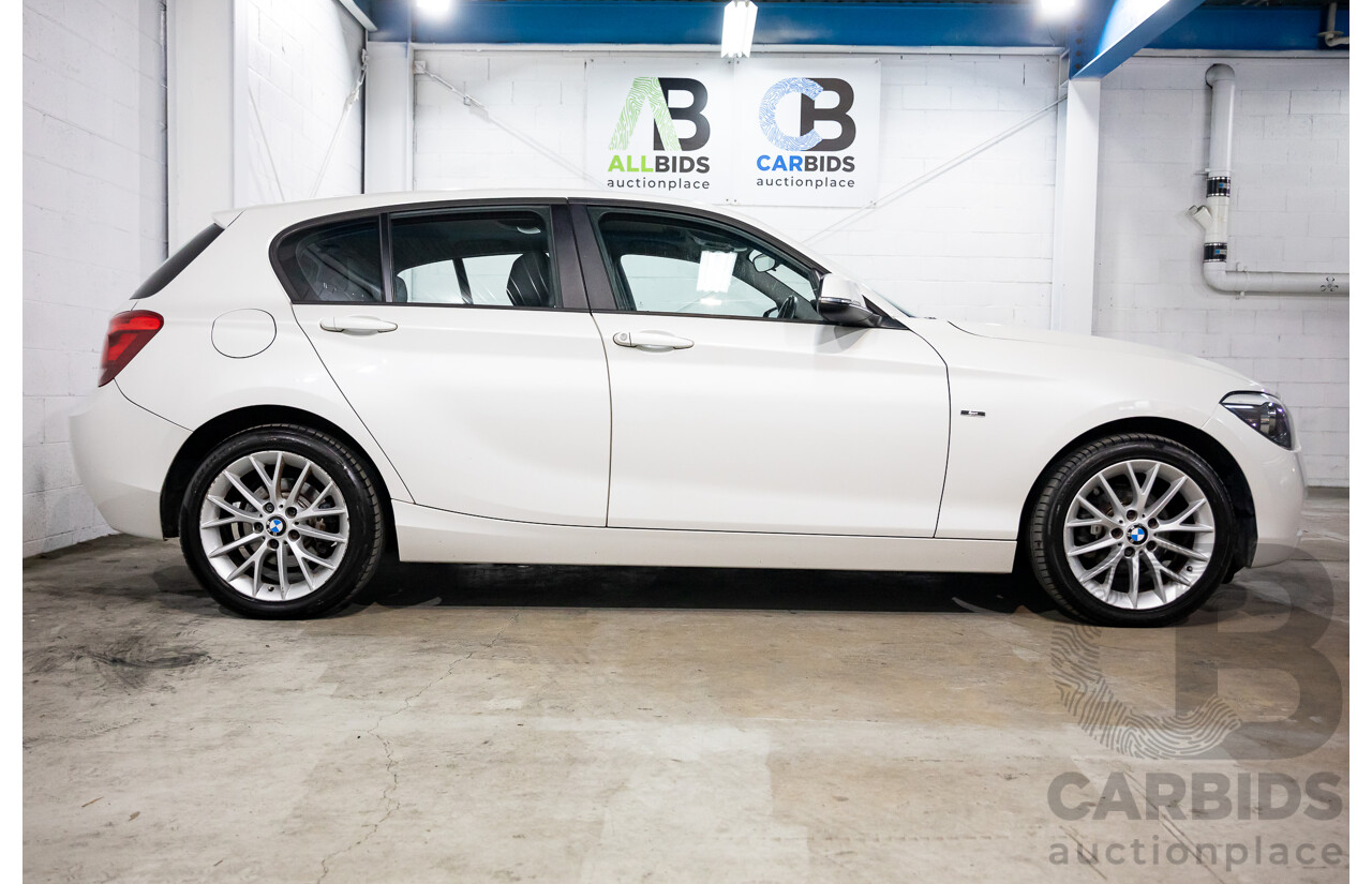 02/2015 BMW 116i Sport (RWD) F20 MY15 5d Hatchback Mineral White Metallic Turbo 1.6L