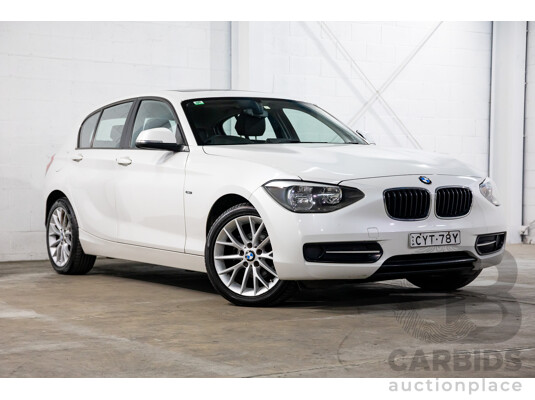 02/2015 BMW 116i Sport (RWD) F20 MY15 5d Hatchback Mineral White Metallic Turbo 1.6L