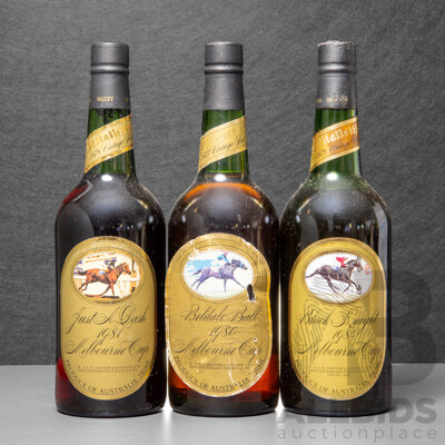 Collection of Three Various St Hallets Race Winning Ports (3)