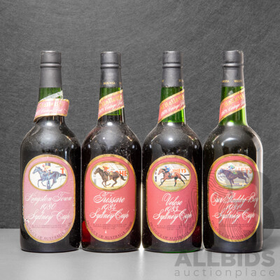Collection of Four Various St Hallets Race Winning Ports (4)