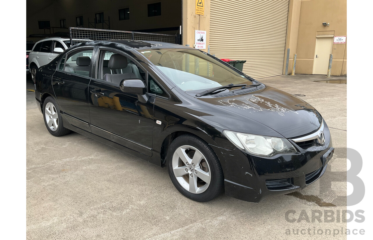 1/2008 Honda Civic VTi-L MY07 4d Sedan Black 1.8L