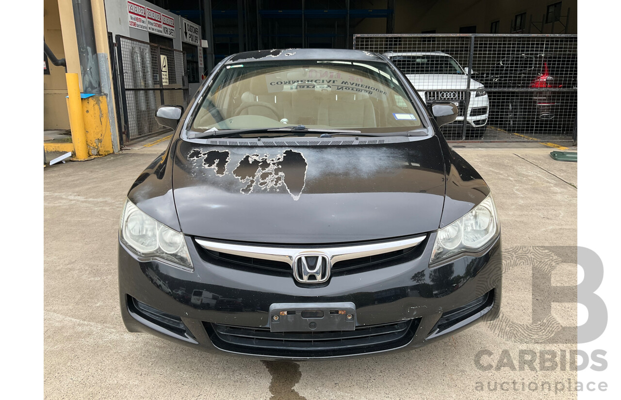 1/2008 Honda Civic VTi-L MY07 4d Sedan Black 1.8L