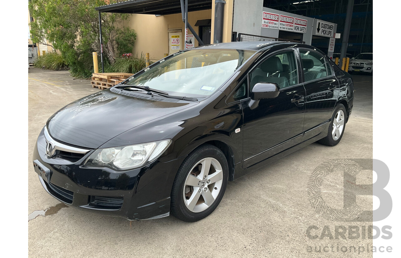 1/2008 Honda Civic VTi-L MY07 4d Sedan Black 1.8L