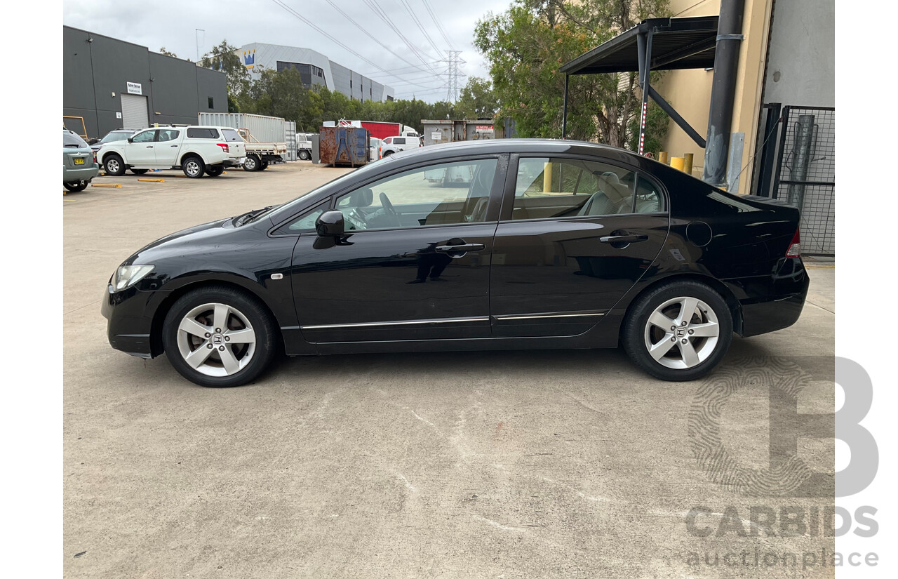 1/2008 Honda Civic VTi-L MY07 4d Sedan Black 1.8L