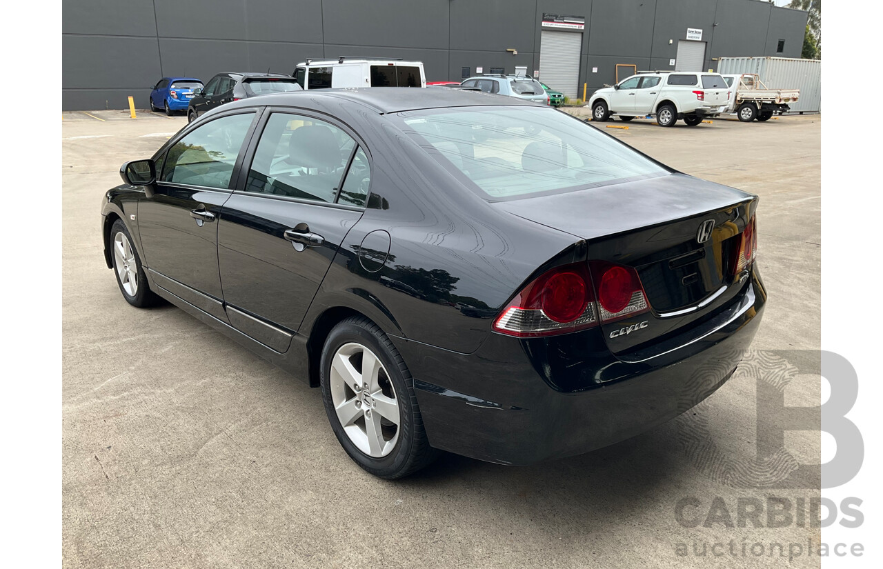 1/2008 Honda Civic VTi-L MY07 4d Sedan Black 1.8L