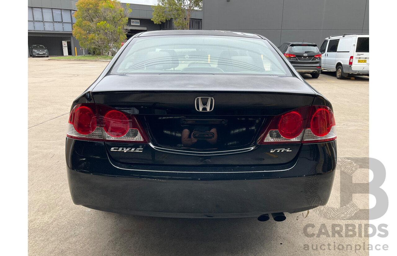 1/2008 Honda Civic VTi-L MY07 4d Sedan Black 1.8L