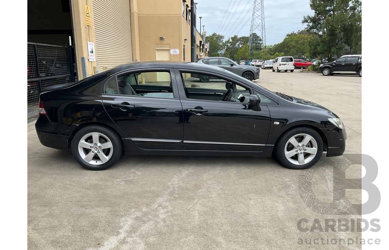 1/2008 Honda Civic VTi-L MY07 4d Sedan Black 1.8L