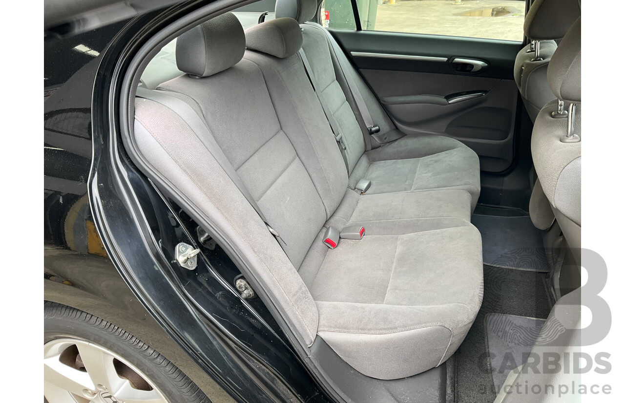 1/2008 Honda Civic VTi-L MY07 4d Sedan Black 1.8L