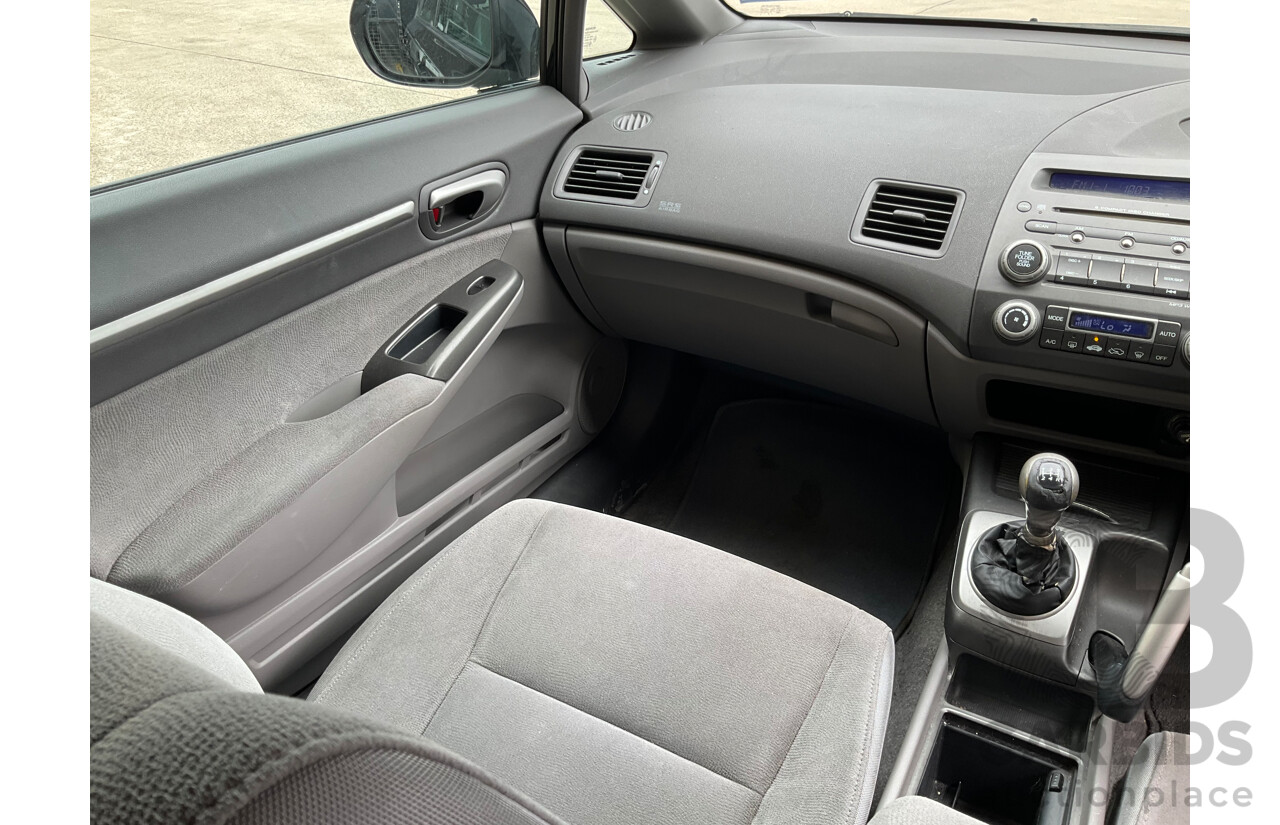 1/2008 Honda Civic VTi-L MY07 4d Sedan Black 1.8L