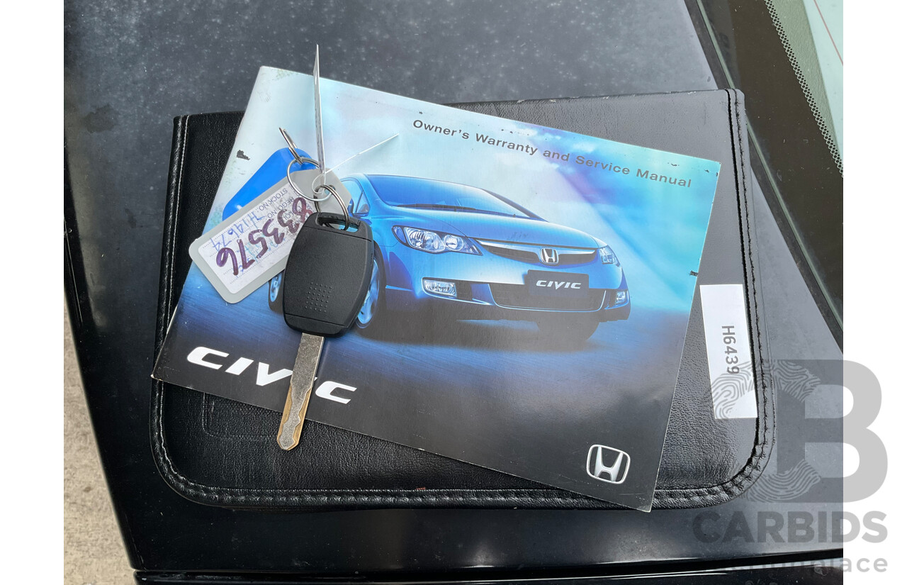 1/2008 Honda Civic VTi-L MY07 4d Sedan Black 1.8L