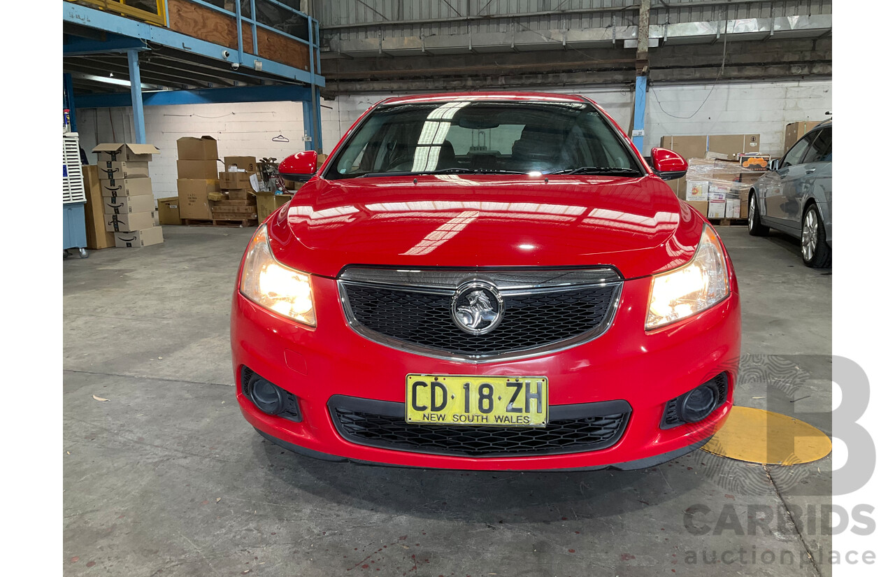2/2012 Holden Cruze CD JH MY12 4d Sedan Red Hot Turbo 1.4L