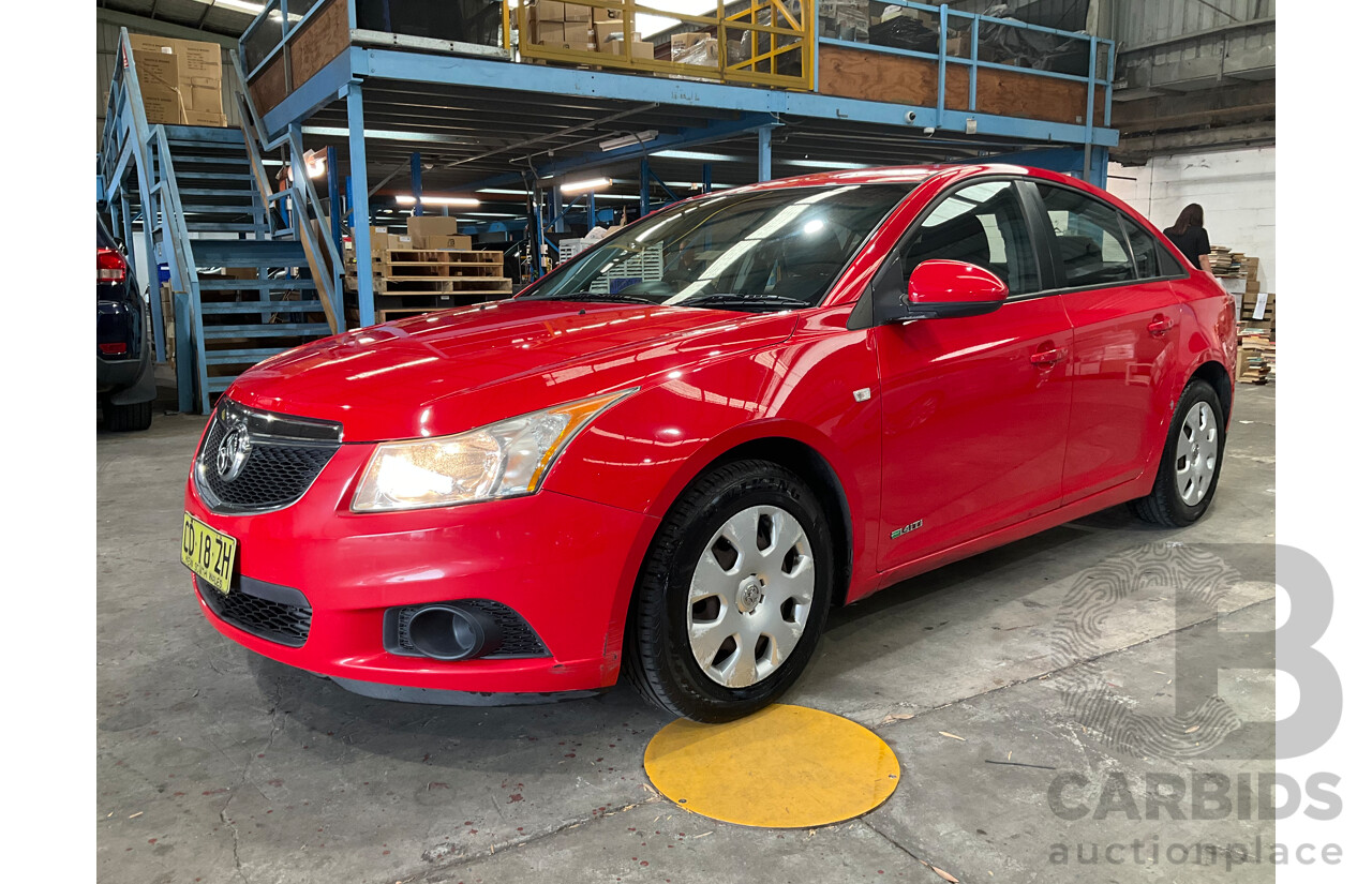 2/2012 Holden Cruze CD JH MY12 4d Sedan Red Hot Turbo 1.4L