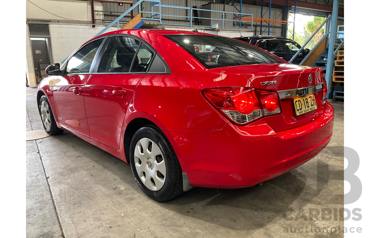 2/2012 Holden Cruze CD JH MY12 4d Sedan Red Hot Turbo 1.4L