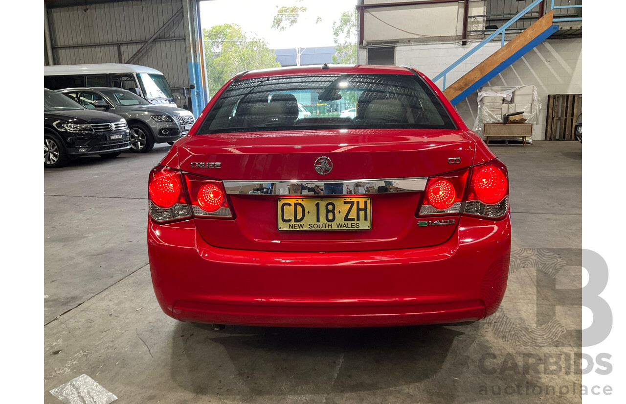 2/2012 Holden Cruze CD JH MY12 4d Sedan Red Hot Turbo 1.4L