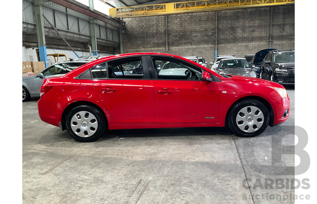 2/2012 Holden Cruze CD JH MY12 4d Sedan Red Hot Turbo 1.4L