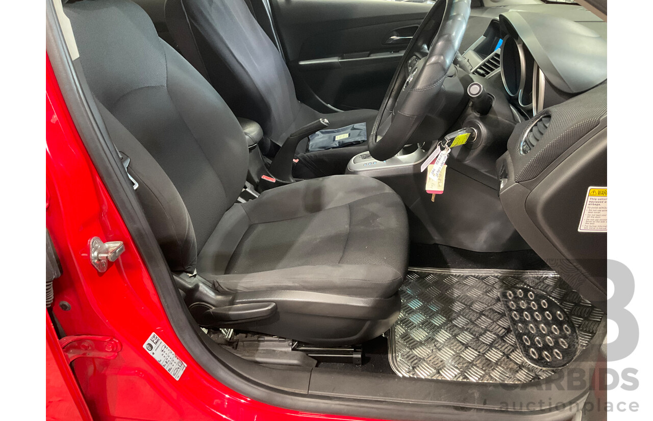 2/2012 Holden Cruze CD JH MY12 4d Sedan Red Hot Turbo 1.4L