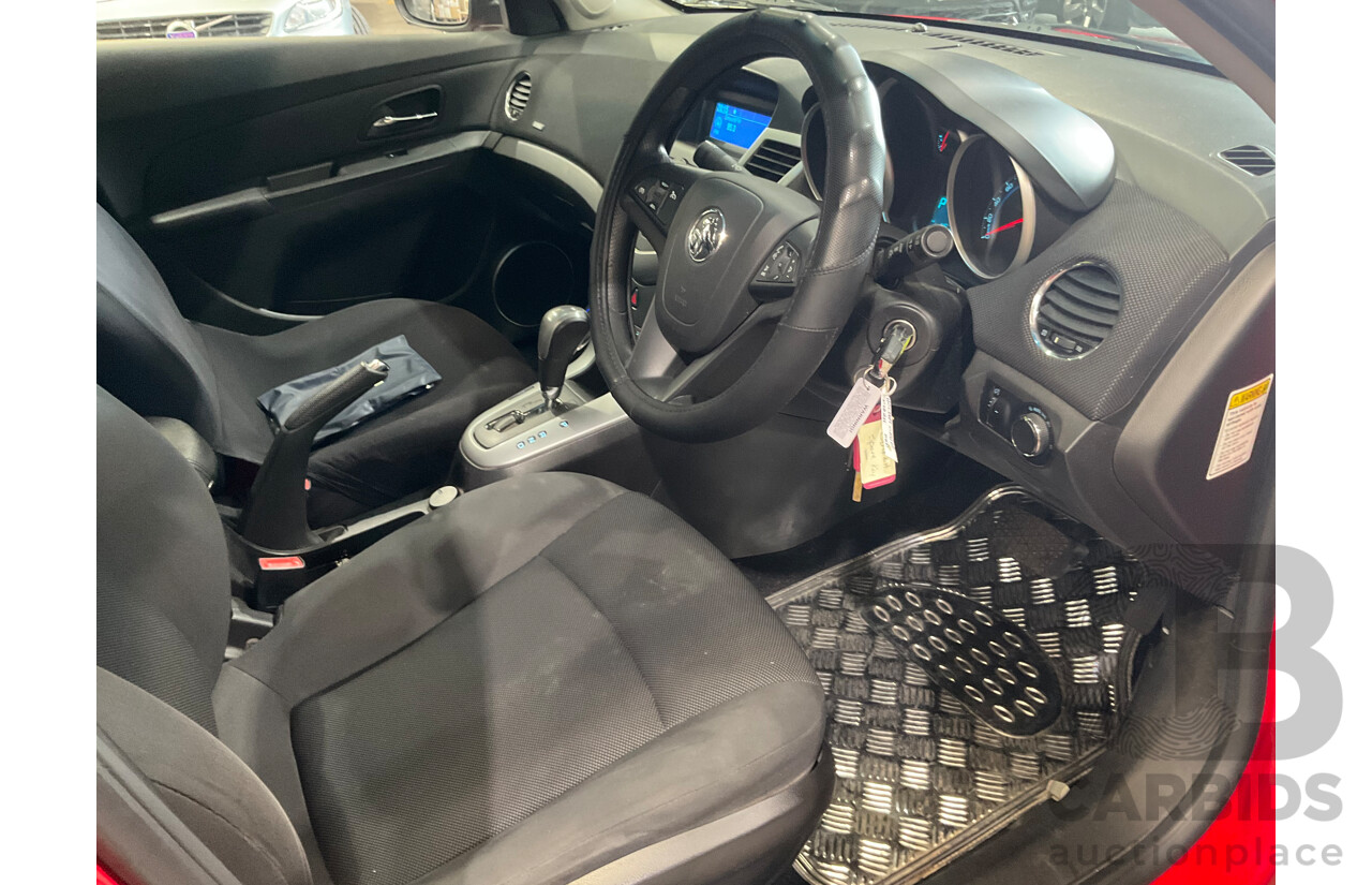 2/2012 Holden Cruze CD JH MY12 4d Sedan Red Hot Turbo 1.4L