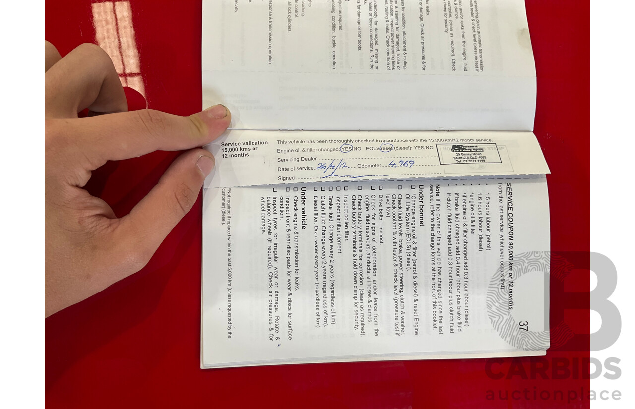 2/2012 Holden Cruze CD JH MY12 4d Sedan Red Hot Turbo 1.4L