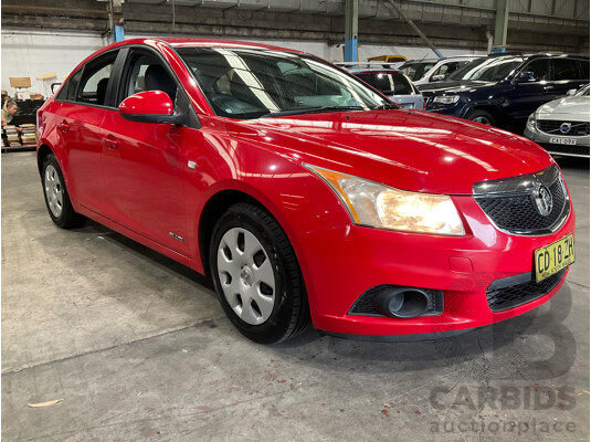 2/2012 Holden Cruze CD JH MY12 4d Sedan Red Hot Turbo 1.4L