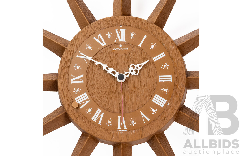 Vintage Junghans Starburst Wall Clock