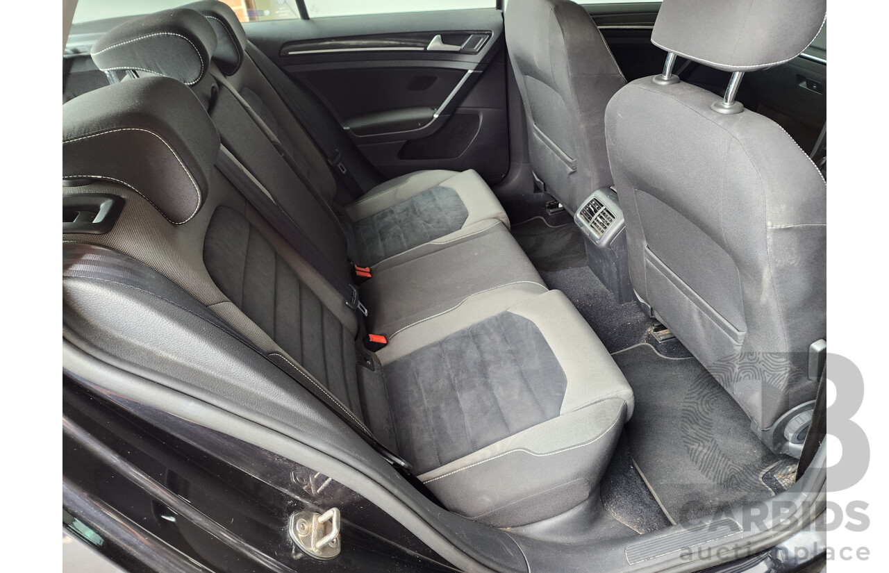 2/2015 Volkswagen Golf 103 TSI Highline AU MY15 5d Hatchback Black 1.4L