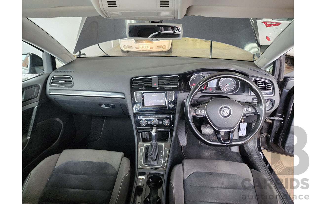 2/2015 Volkswagen Golf 103 TSI Highline AU MY15 5d Hatchback Black 1.4L