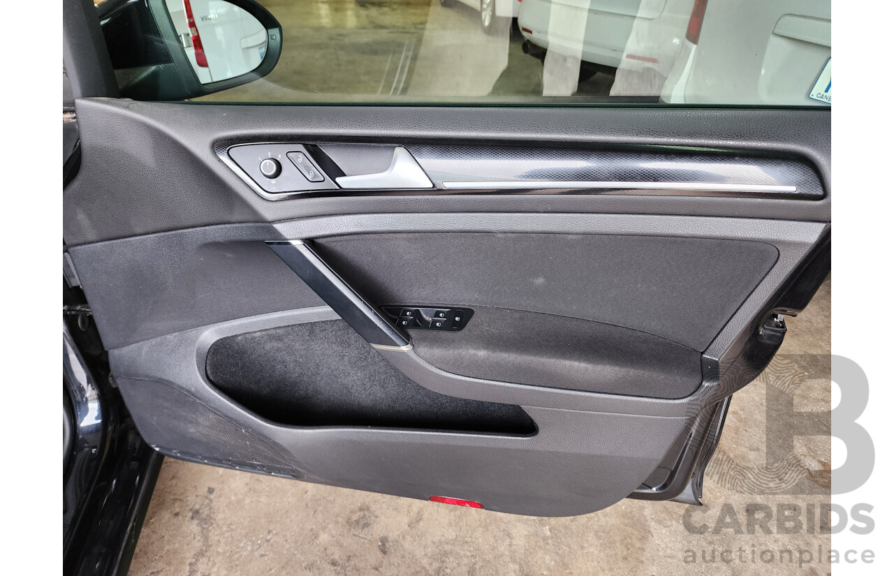 2/2015 Volkswagen Golf 103 TSI Highline AU MY15 5d Hatchback Black 1.4L