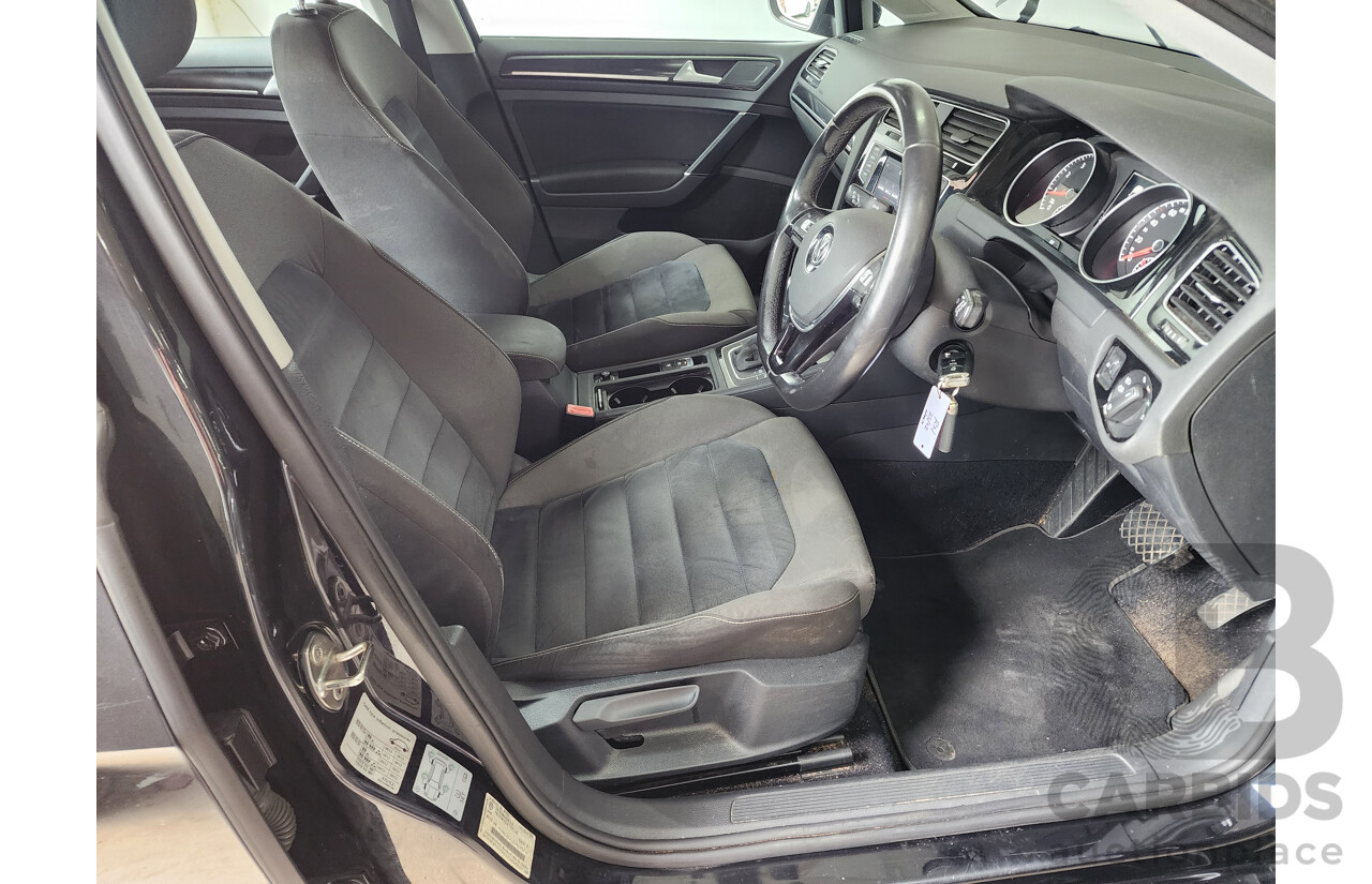 2/2015 Volkswagen Golf 103 TSI Highline AU MY15 5d Hatchback Black 1.4L