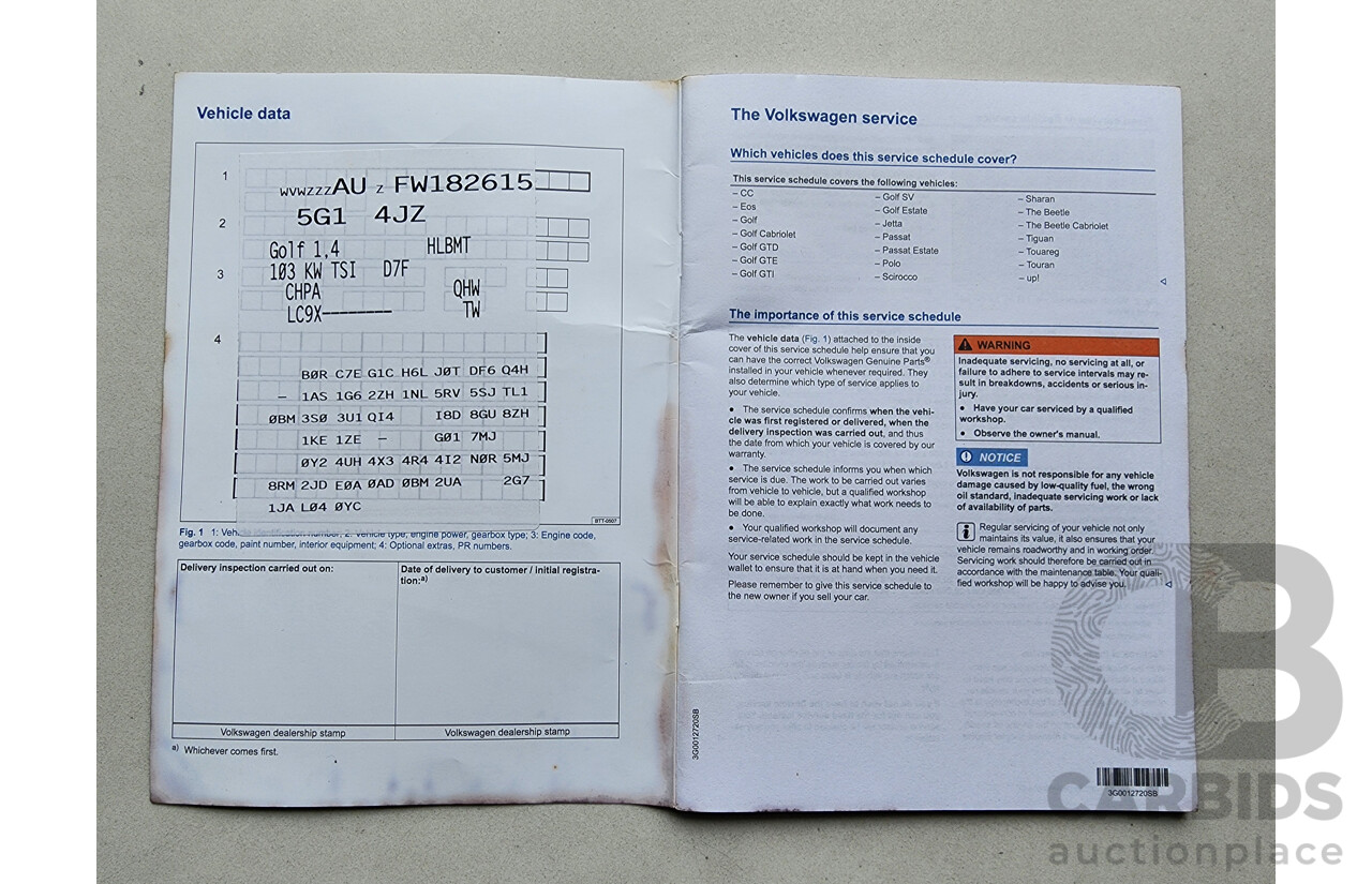 2/2015 Volkswagen Golf 103 TSI Highline AU MY15 5d Hatchback Black 1.4L