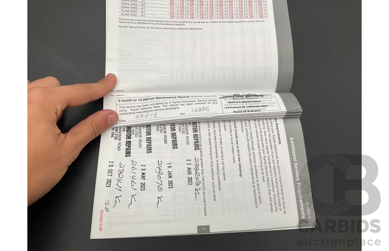 01/2016 Toyota RAV4 GX (FWD) ZSA42R MY16 4d Wagon Glacier White 2.0L