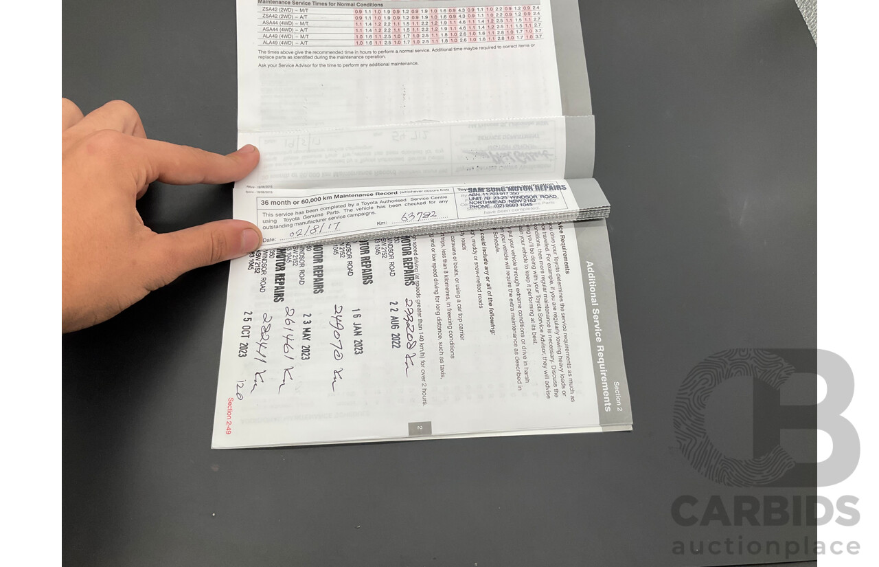 01/2016 Toyota RAV4 GX (FWD) ZSA42R MY16 4d Wagon Glacier White 2.0L