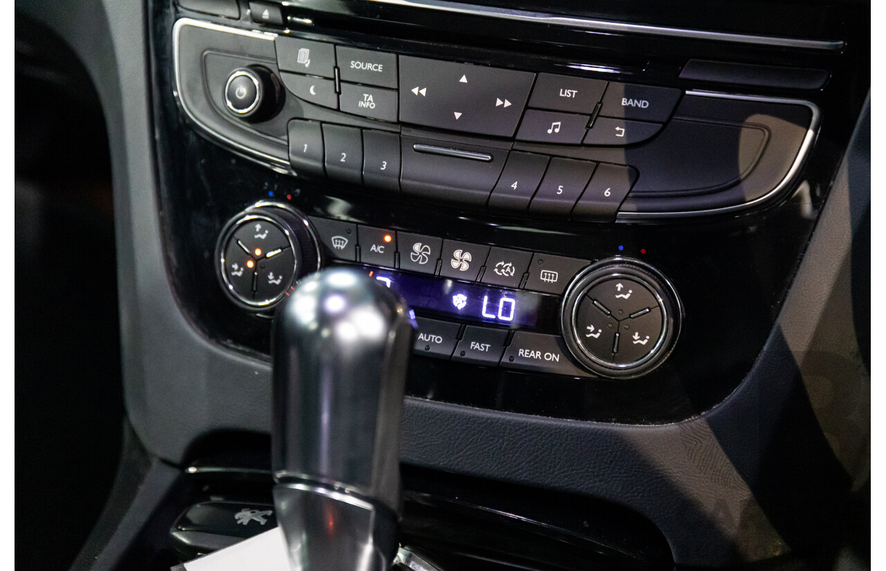 8/2013 Peugeot 508 Allure 1.6T MY13 4d Sedan Nera Black Pearl Turbo 1.6L