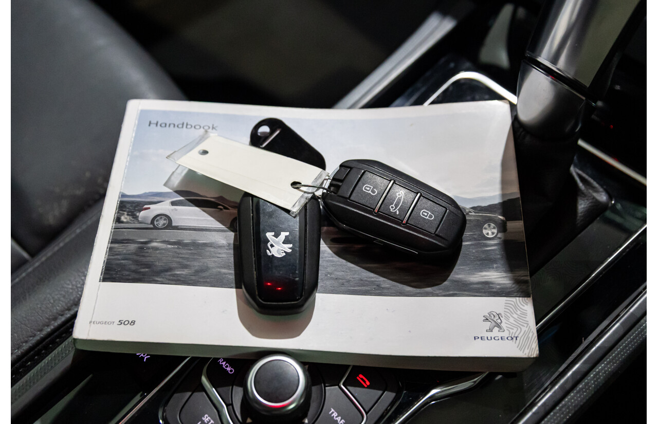 8/2013 Peugeot 508 Allure 1.6T MY13 4d Sedan Nera Black Pearl Turbo 1.6L