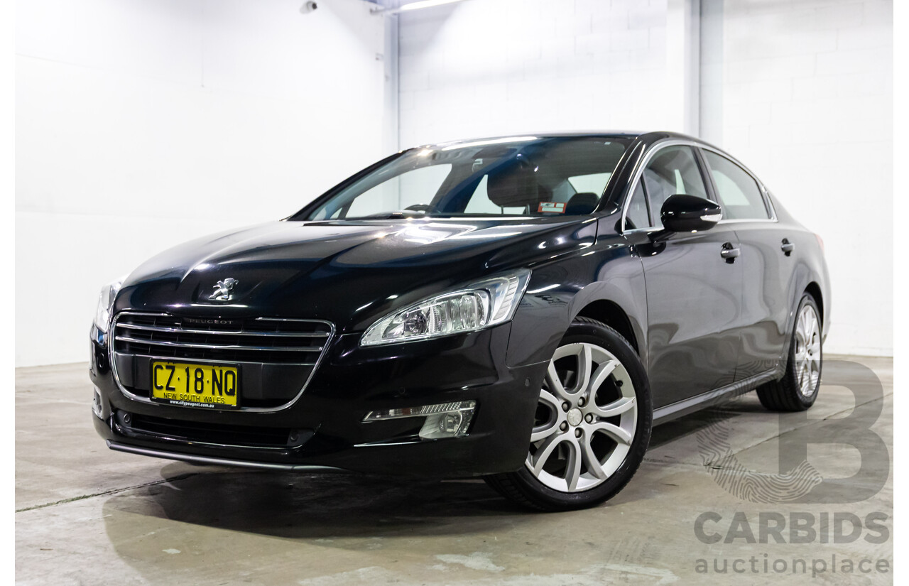 8/2013 Peugeot 508 Allure 1.6T MY13 4d Sedan Nera Black Pearl Turbo 1.6L