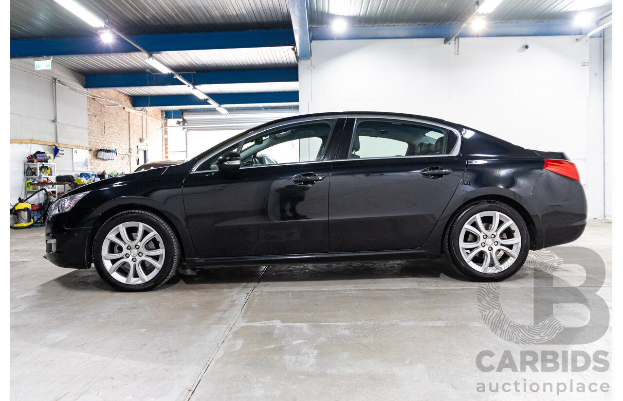 8/2013 Peugeot 508 Allure 1.6T MY13 4d Sedan Nera Black Pearl Turbo 1.6L