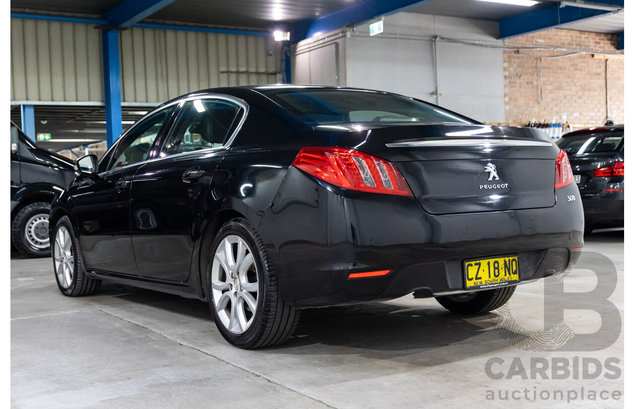 8/2013 Peugeot 508 Allure 1.6T MY13 4d Sedan Nera Black Pearl Turbo 1.6L