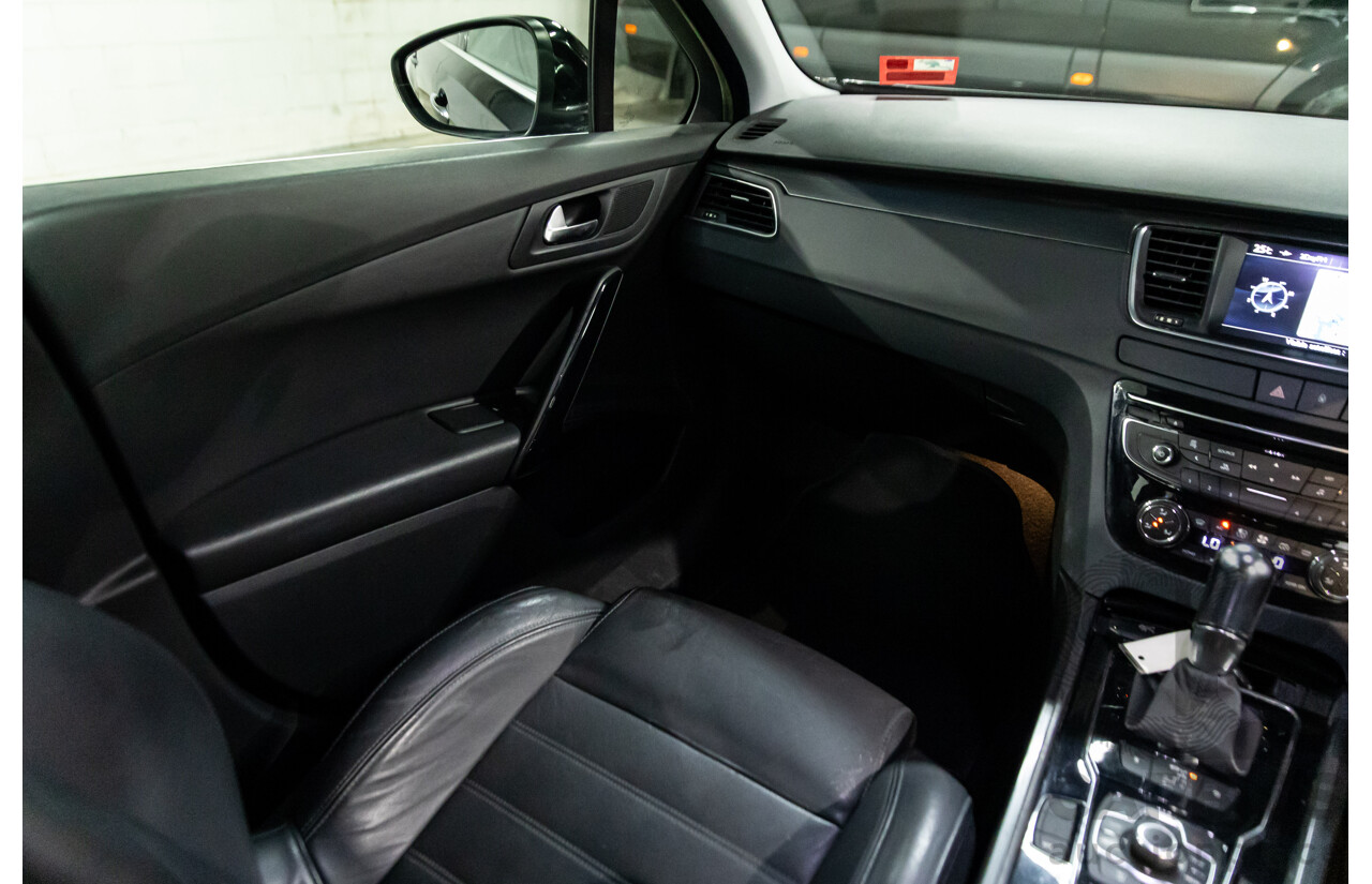 8/2013 Peugeot 508 Allure 1.6T MY13 4d Sedan Nera Black Pearl Turbo 1.6L