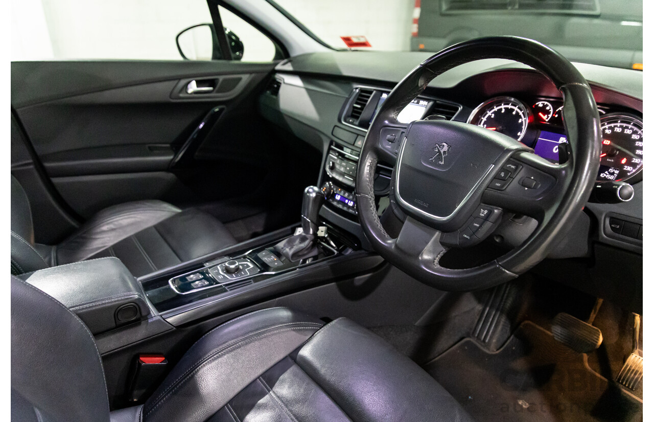 8/2013 Peugeot 508 Allure 1.6T MY13 4d Sedan Nera Black Pearl Turbo 1.6L