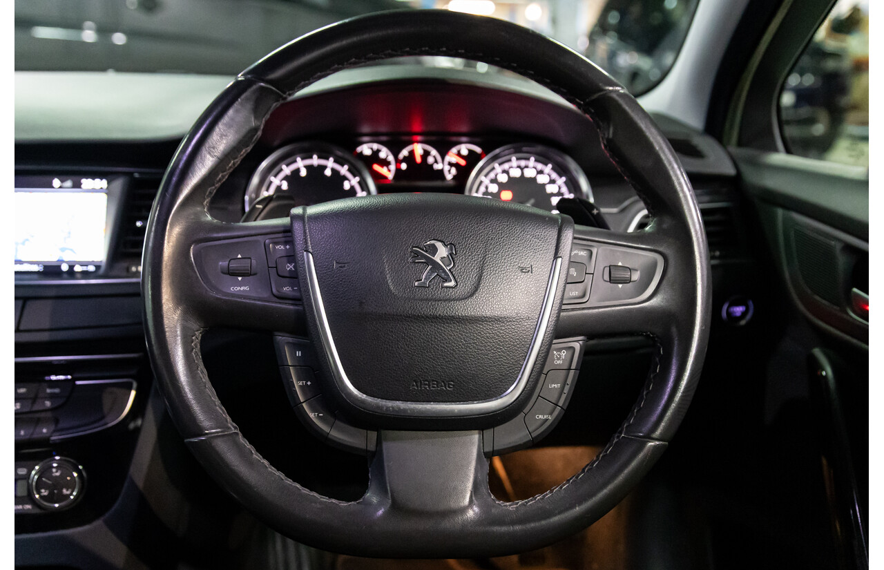 8/2013 Peugeot 508 Allure 1.6T MY13 4d Sedan Nera Black Pearl Turbo 1.6L