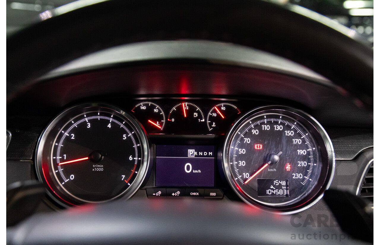 8/2013 Peugeot 508 Allure 1.6T MY13 4d Sedan Nera Black Pearl Turbo 1.6L